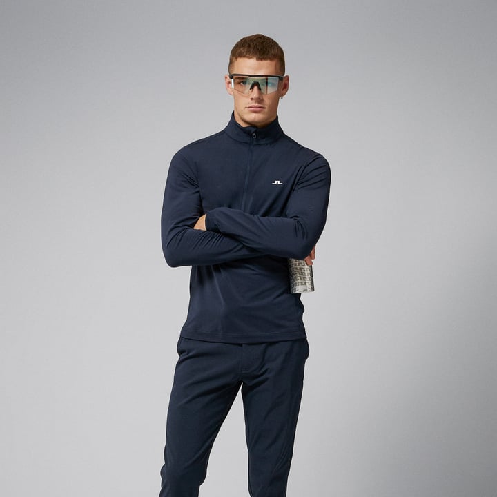 Luke Half Zip Mid Layer Blå J.Lindeberg