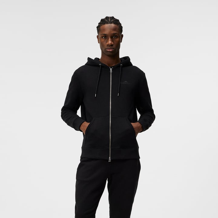 Alpha Zip Hood Schwarz J.Lindeberg