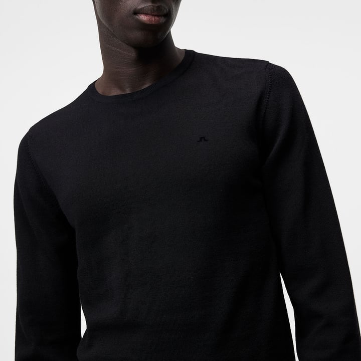Lyle Merino Crew Neck Sweater Musta J.Lindeberg Lyle Merino Crew Neck Sweater Musta J.Lindeberg