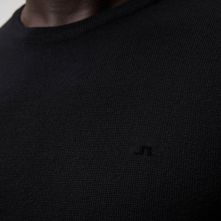 Lyle Merino Crew Neck Sweater Musta J.Lindeberg Lyle Merino Crew Neck Sweater Musta J.Lindeberg