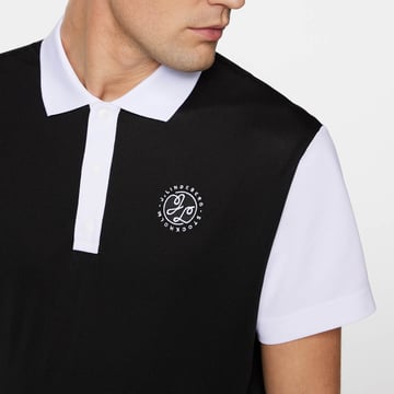 メンズウェア JONES X CLUBHAUS S/S Polo - Black J.Lindeberg Club House Loose Fit Polo - Polo shirts Mens
