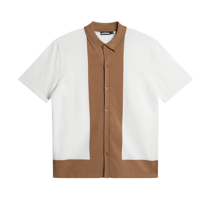 Rue Knitted Polo Shirt Weiß J.Lindeberg