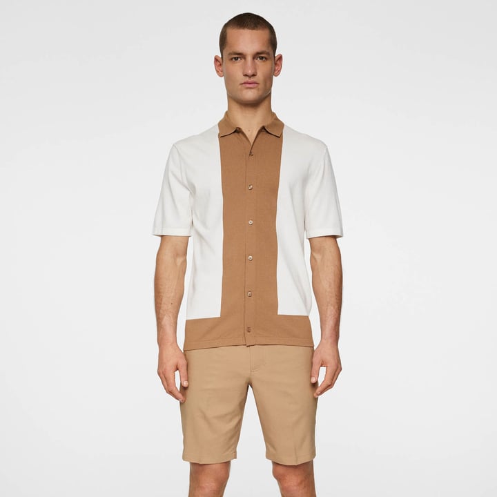 Rue Knitted Polo Shirt Weiß J.Lindeberg