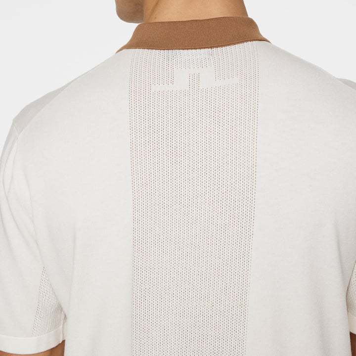 Rue Knitted Polo Shirt Weiß J.Lindeberg