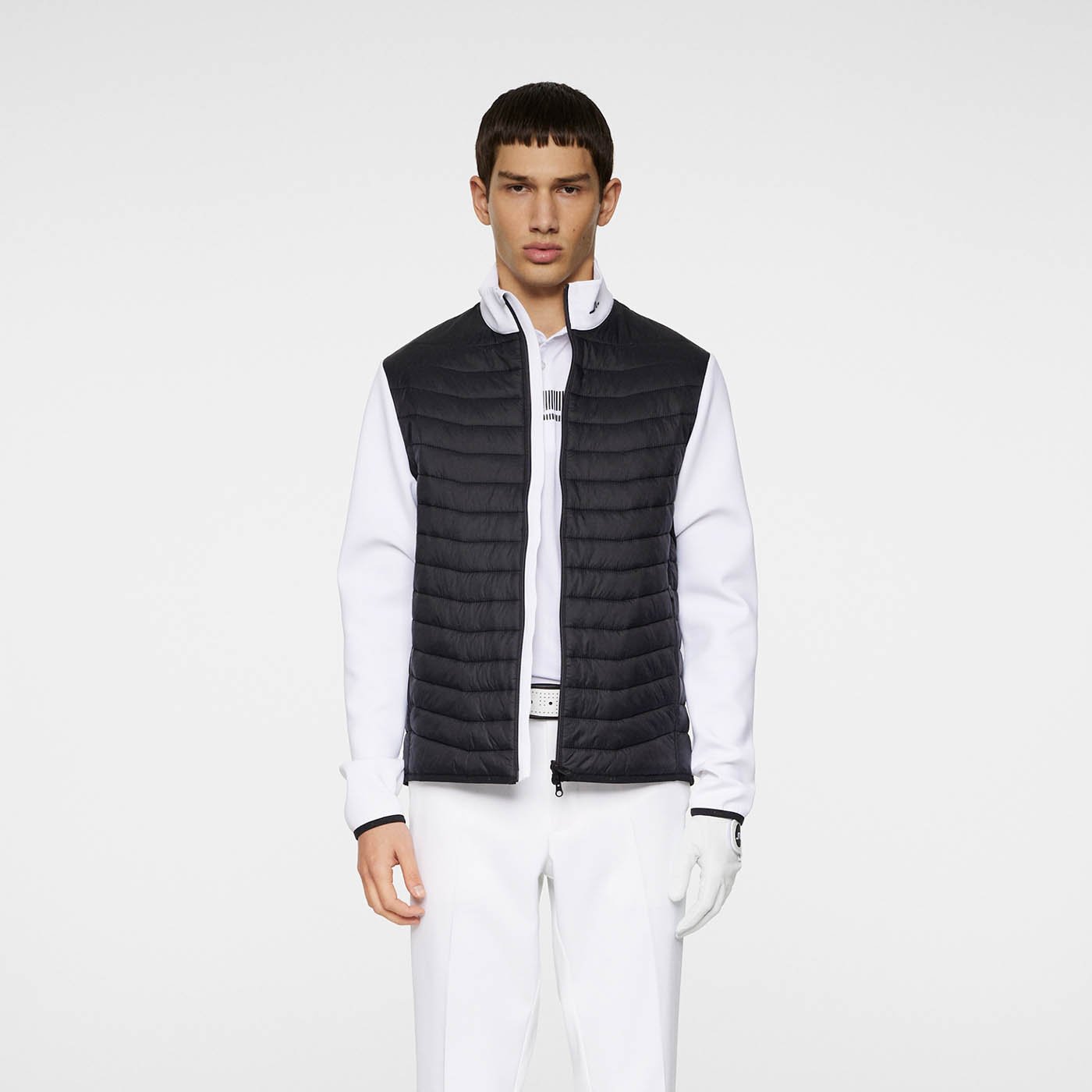Holden Quilt Hybrid Jacket White J.Lindeberg