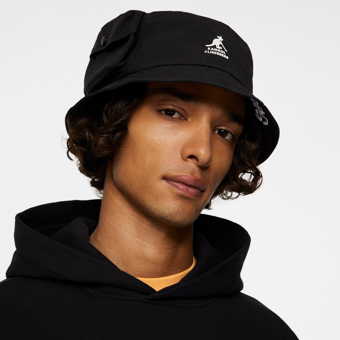 Banks Packable Bucket Hat JL x Kangol Black J.Lindeberg