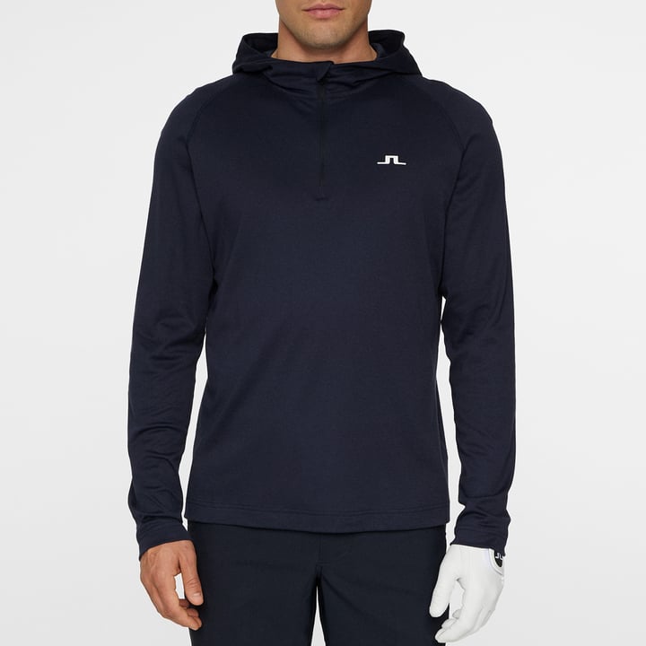 Mario Quarter Zip Hood Blå J.Lindeberg