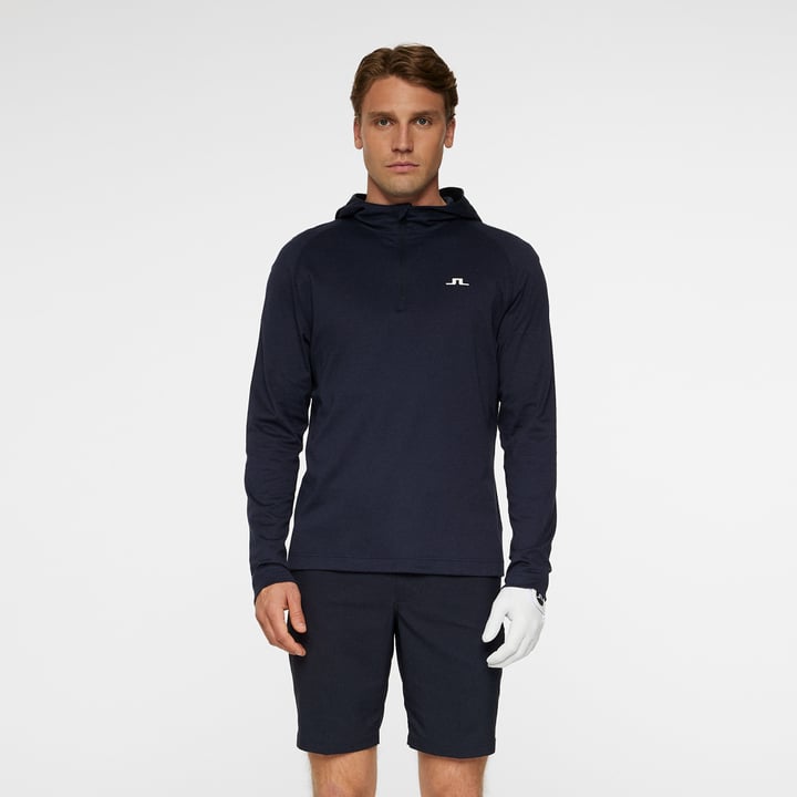 Mario Quarter Zip Hood Blå J.Lindeberg