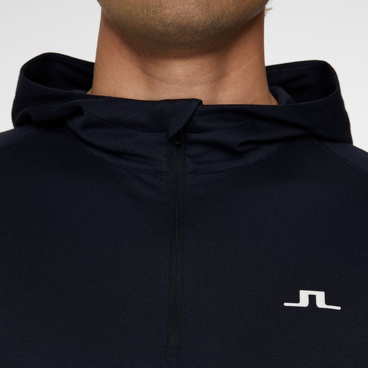 Mario Quarter Zip Hood Blå J.Lindeberg