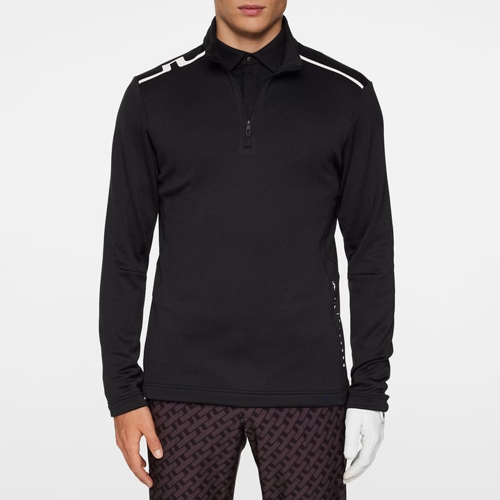 Vinnie Quarter Zip Mid Layer Svart J.Lindeberg