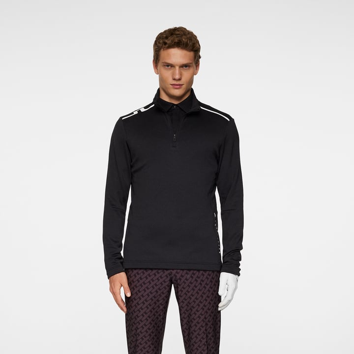 Vinnie Quarter Zip Mid Layer Svart J.Lindeberg