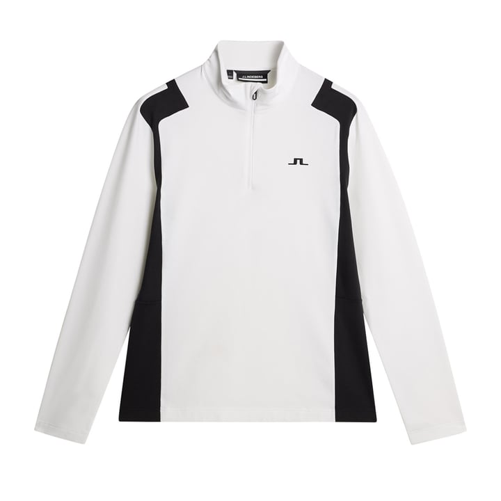 Lukas Quarter Zip Mid Layer Hvid J.Lindeberg