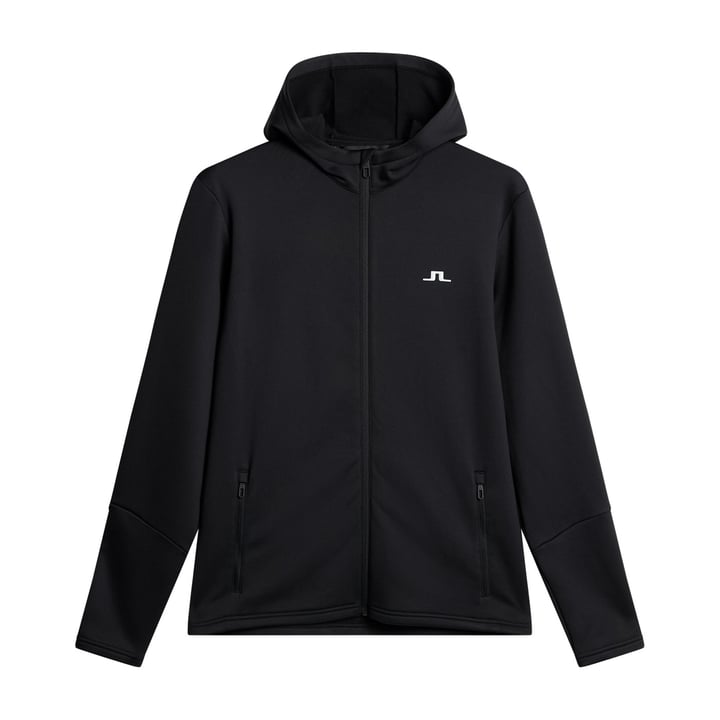 Aerial Full Zip Hood Svart J.Lindeberg