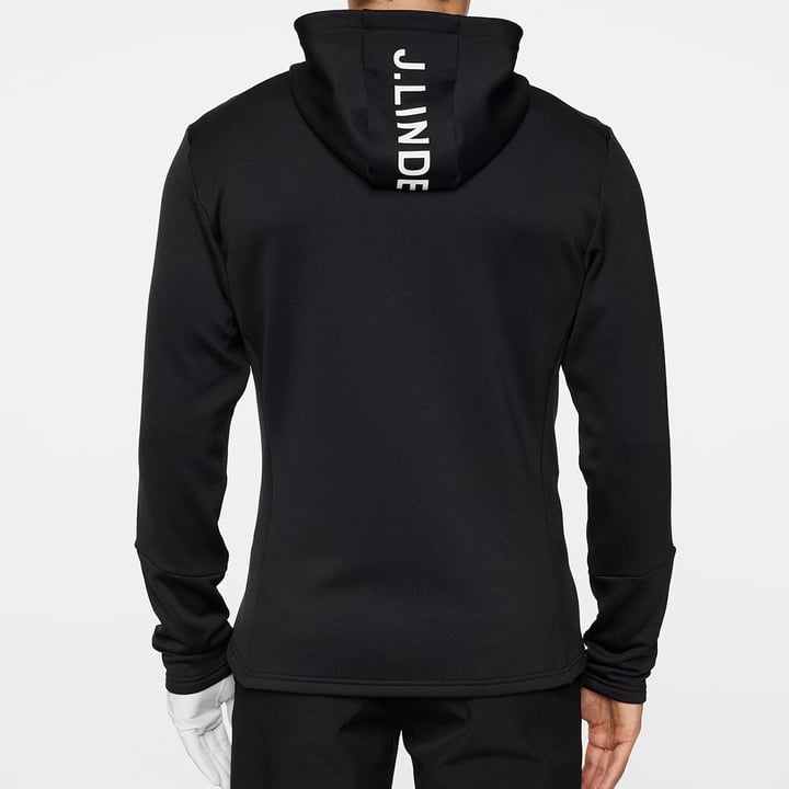 Aerial Full Zip Hood Svart J.Lindeberg