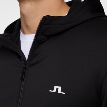 Aerial Full Zip Hood Svart J.Lindeberg