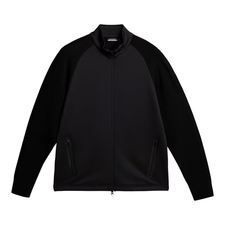 Devin Hybrid Knit Zip Sweater Sort J.Lindeberg