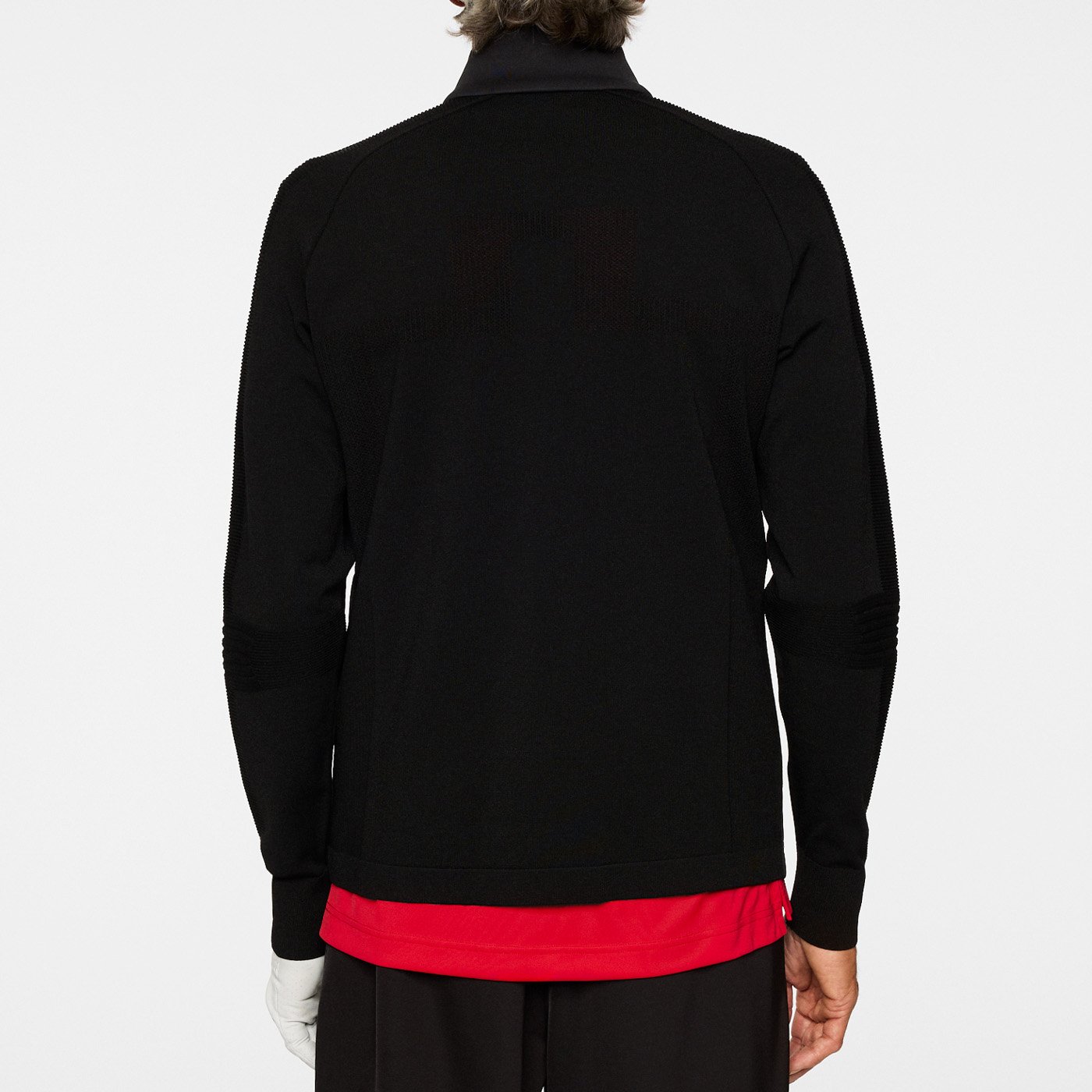 Devin Hybrid Knit Zip Sweater Schwarz J.Lindeberg Devin Hybrid Knit Zip Sweater Schwarz J.Lindeberg