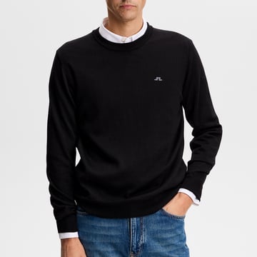 Keane Merino Crew Neck Svart J.Lindeberg