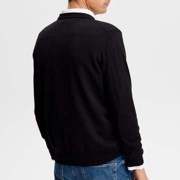 Keane Merino Crew Neck Svart J.Lindeberg