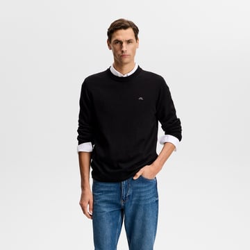 Keane Merino Crew Neck Svart J.Lindeberg