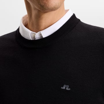 Keane Merino Crew Neck Svart J.Lindeberg