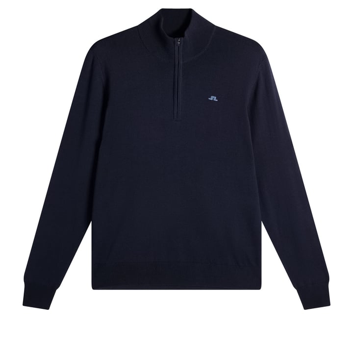 Kiyan Quarter Zip Sweater Blå J.Lindeberg