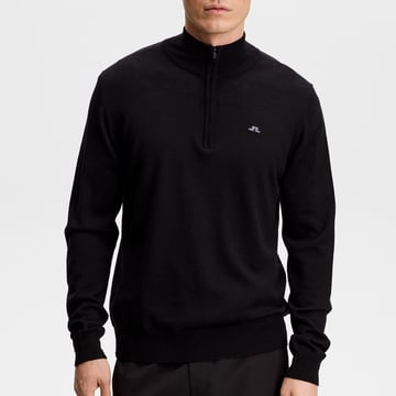 Kiyan Quarter Zip Sweater Black J.Lindeberg