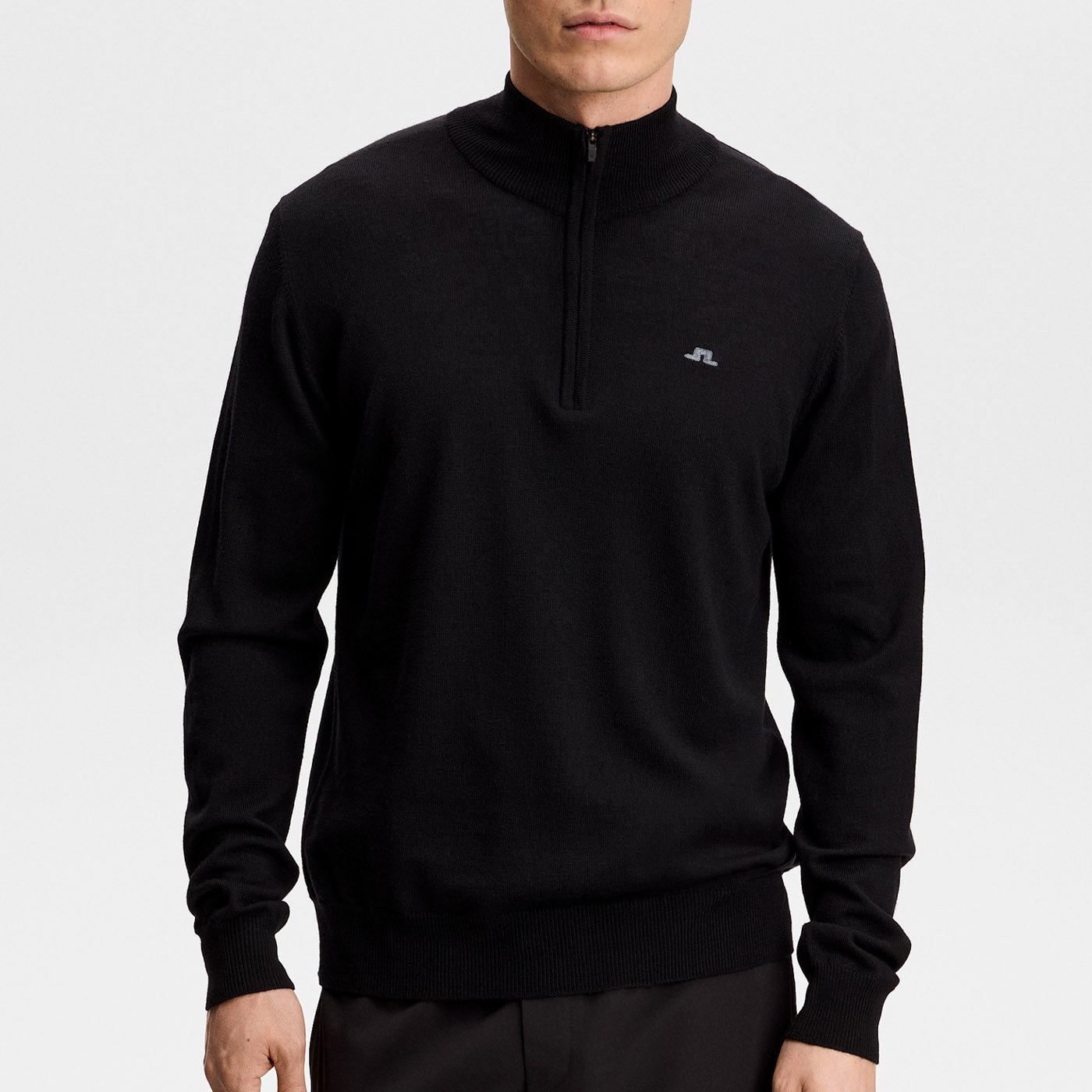 Kiyan Quarter Zip Sweater Black J.Lindeberg Kiyan Quarter Zip Sweater Black J.Lindeberg