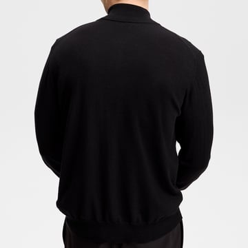 Kiyan Quarter Zip Sweater Black J.Lindeberg