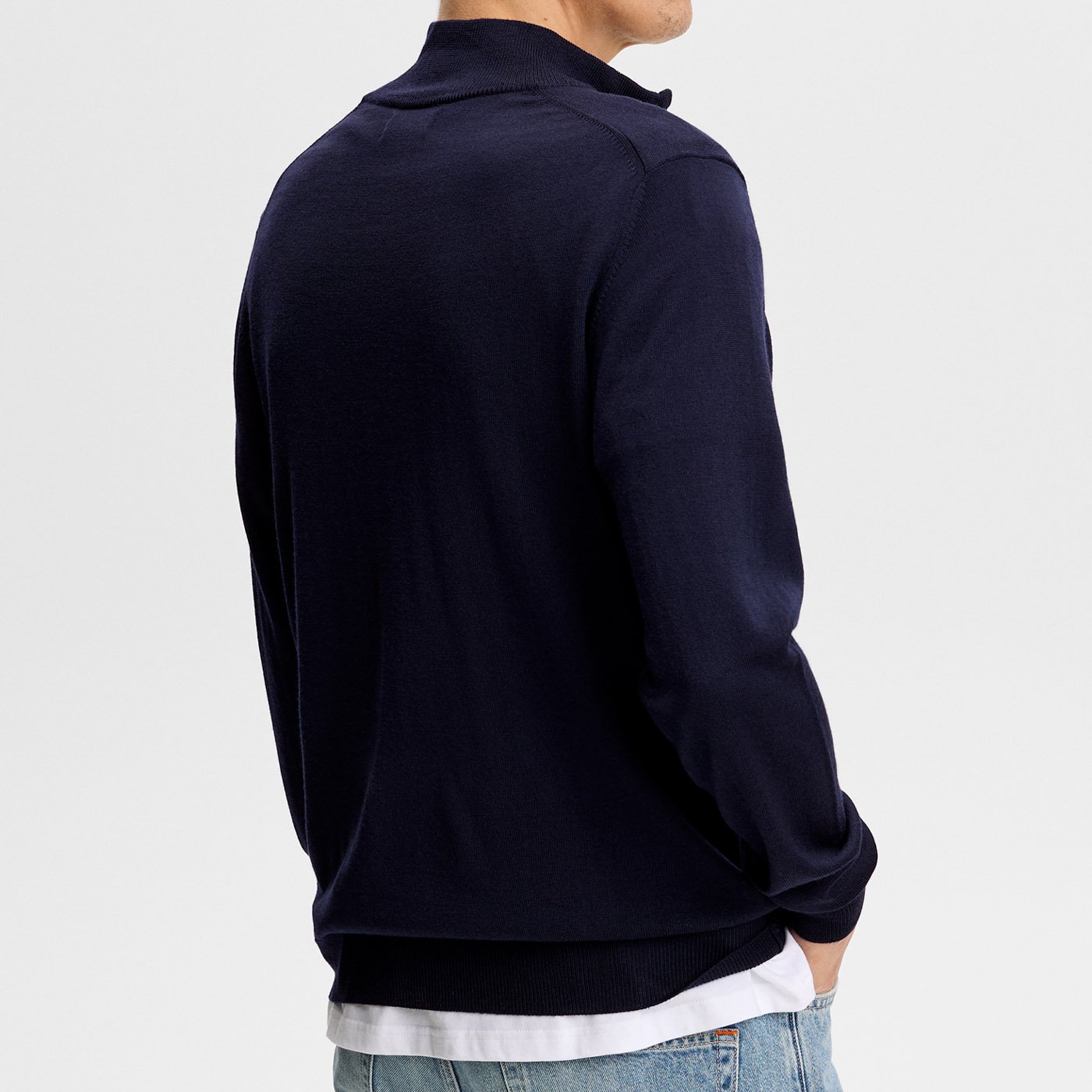 Kiyan Quarter Zip Sweater Blue J.Lindeberg Kiyan Quarter Zip Sweater Blue J.Lindeberg