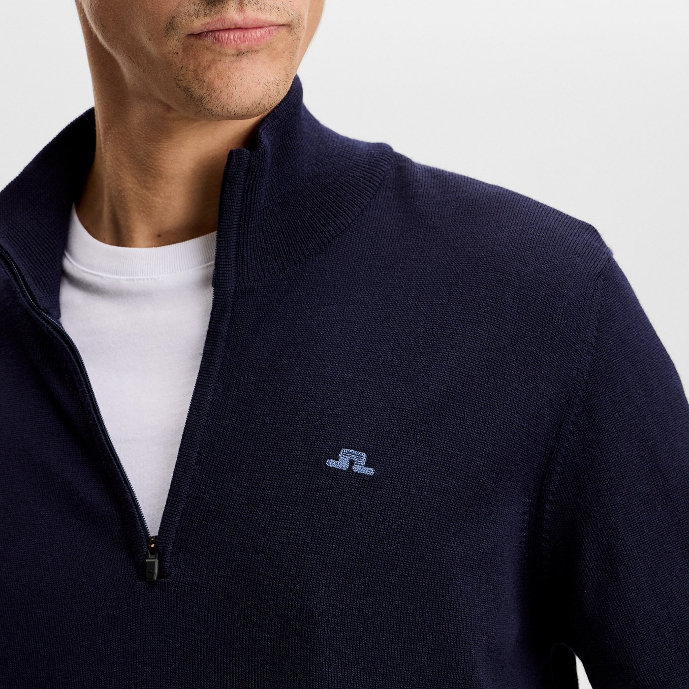 Kiyan Quarter Zip Sweater Blue J.Lindeberg Kiyan Quarter Zip Sweater Blue J.Lindeberg