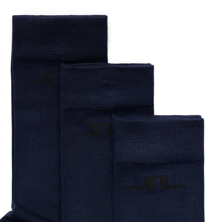 Bamboo Long Socks 3P Blau J.Lindeberg