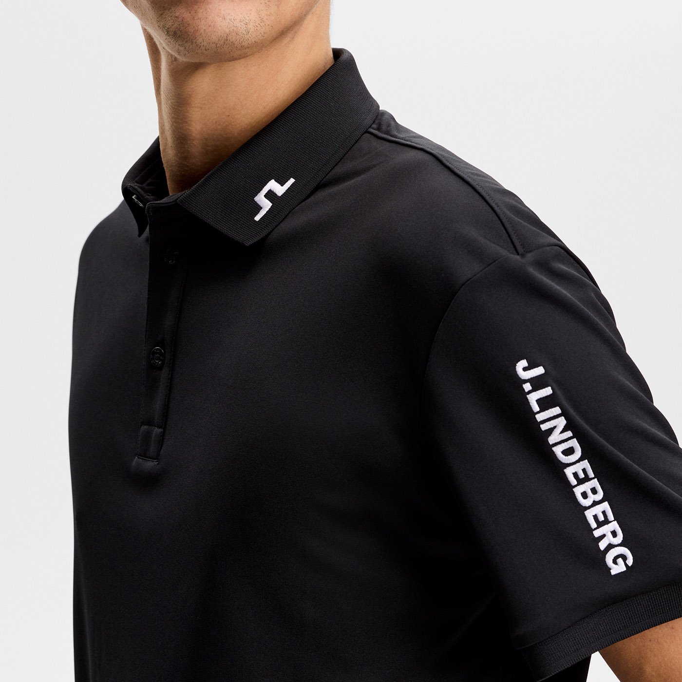 Tour Tech Polo Sort J.Lindeberg