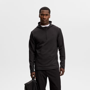 Aerial Quarter Zip Hood Svart J.Lindeberg