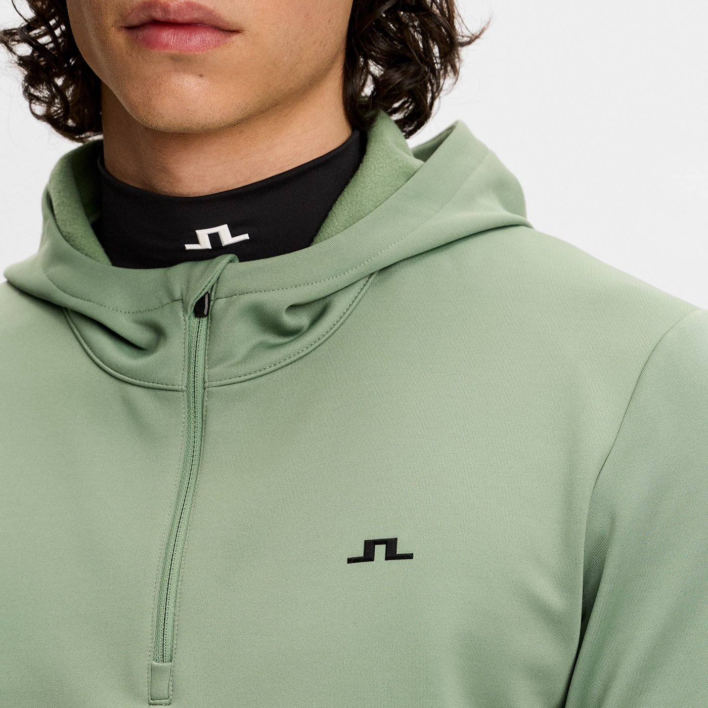 Aerial Quarter Zip Hood J.Lindeberg