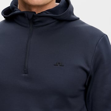 Aerial Quarter Zip Hood Blå J.Lindeberg