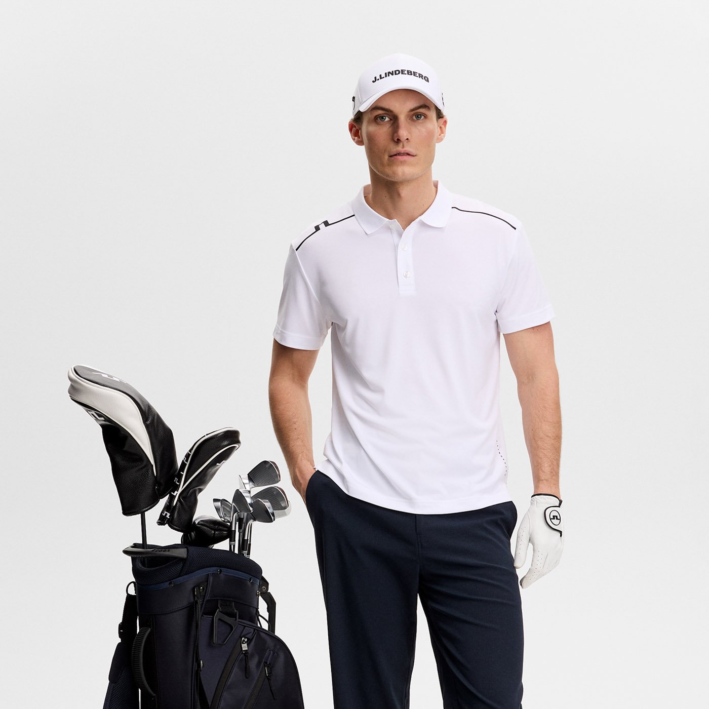 Lionel Polo Hvit J.Lindeberg Lionel Polo Hvit J.Lindeberg