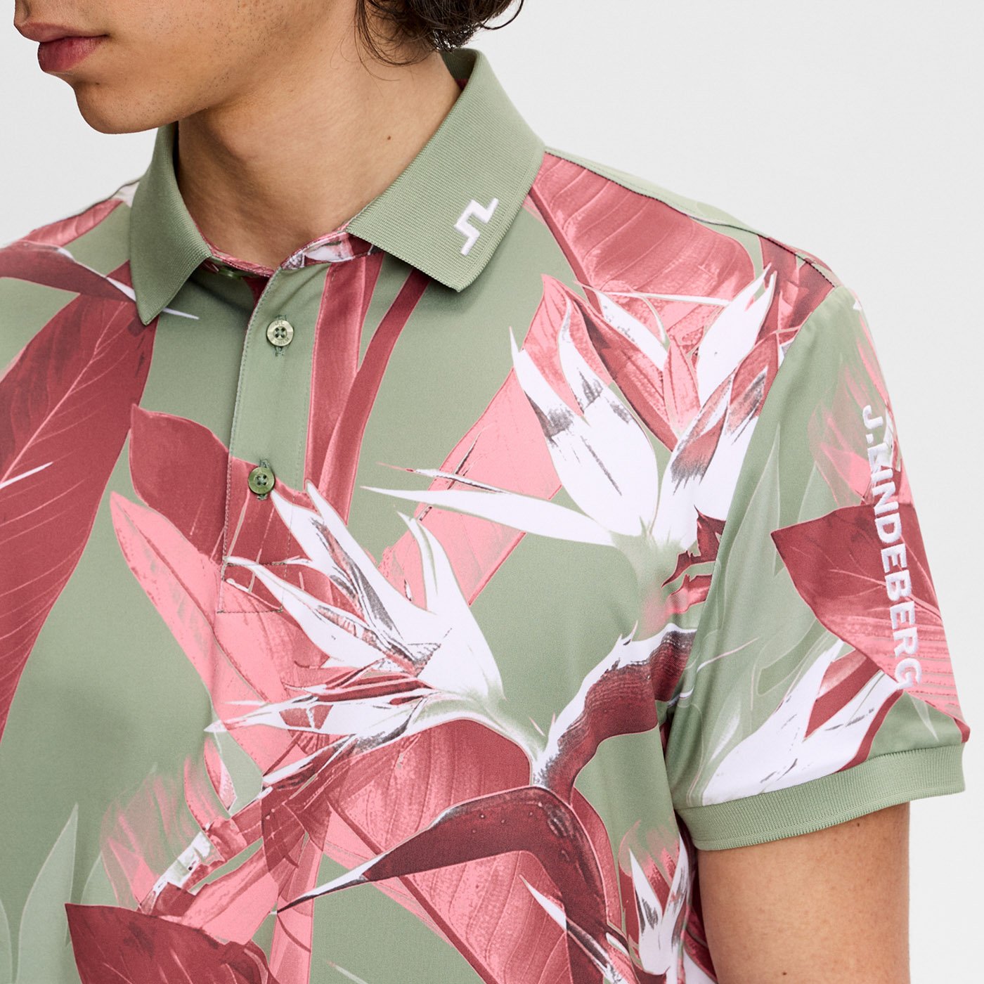 Tour Tech Print Polo J.Lindeberg