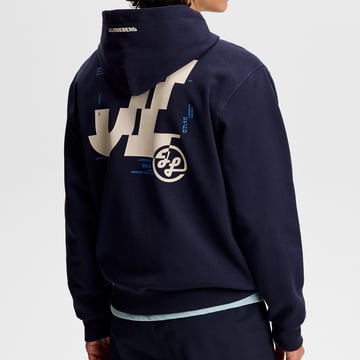 Club Printed Hood Blue J.Lindeberg