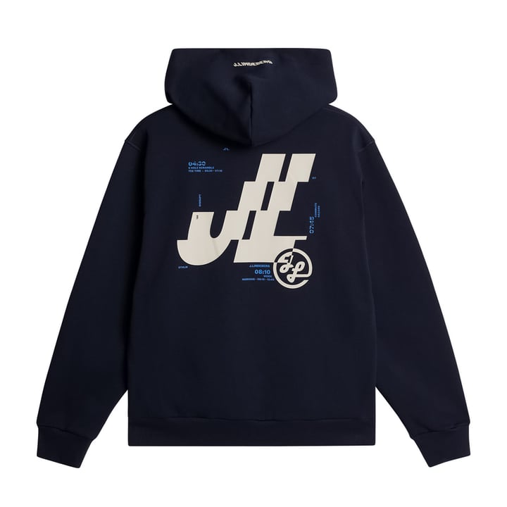 Club Printed Hood Blue J.Lindeberg