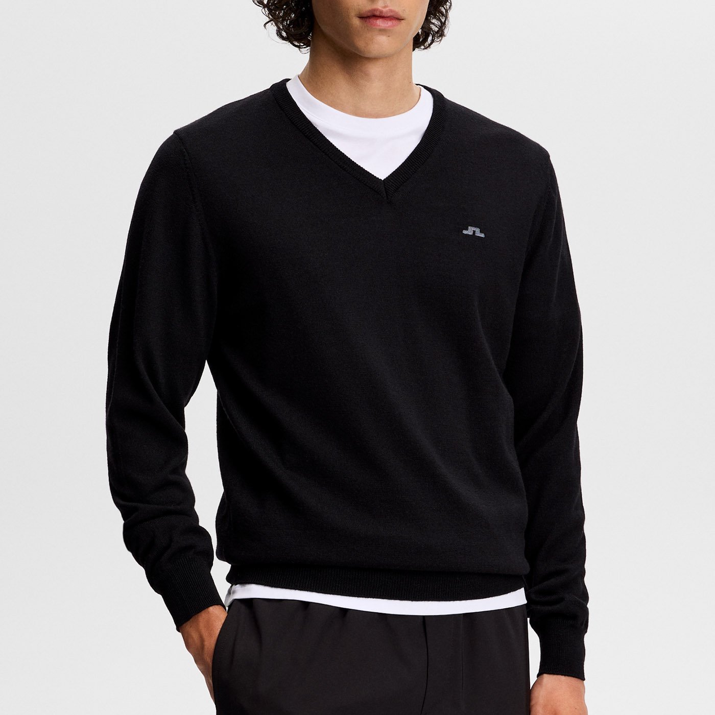 Lymann Knitted Sweater Black J.Lindeberg
