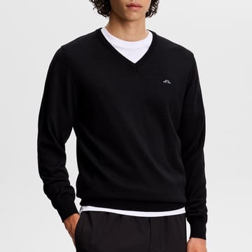 Lymann Knitted Sweater Black J.Lindeberg