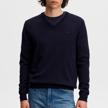 Lymann Knitted Sweater Blå J.Lindeberg