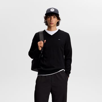 Lymann Knitted Sweater Black J.Lindeberg