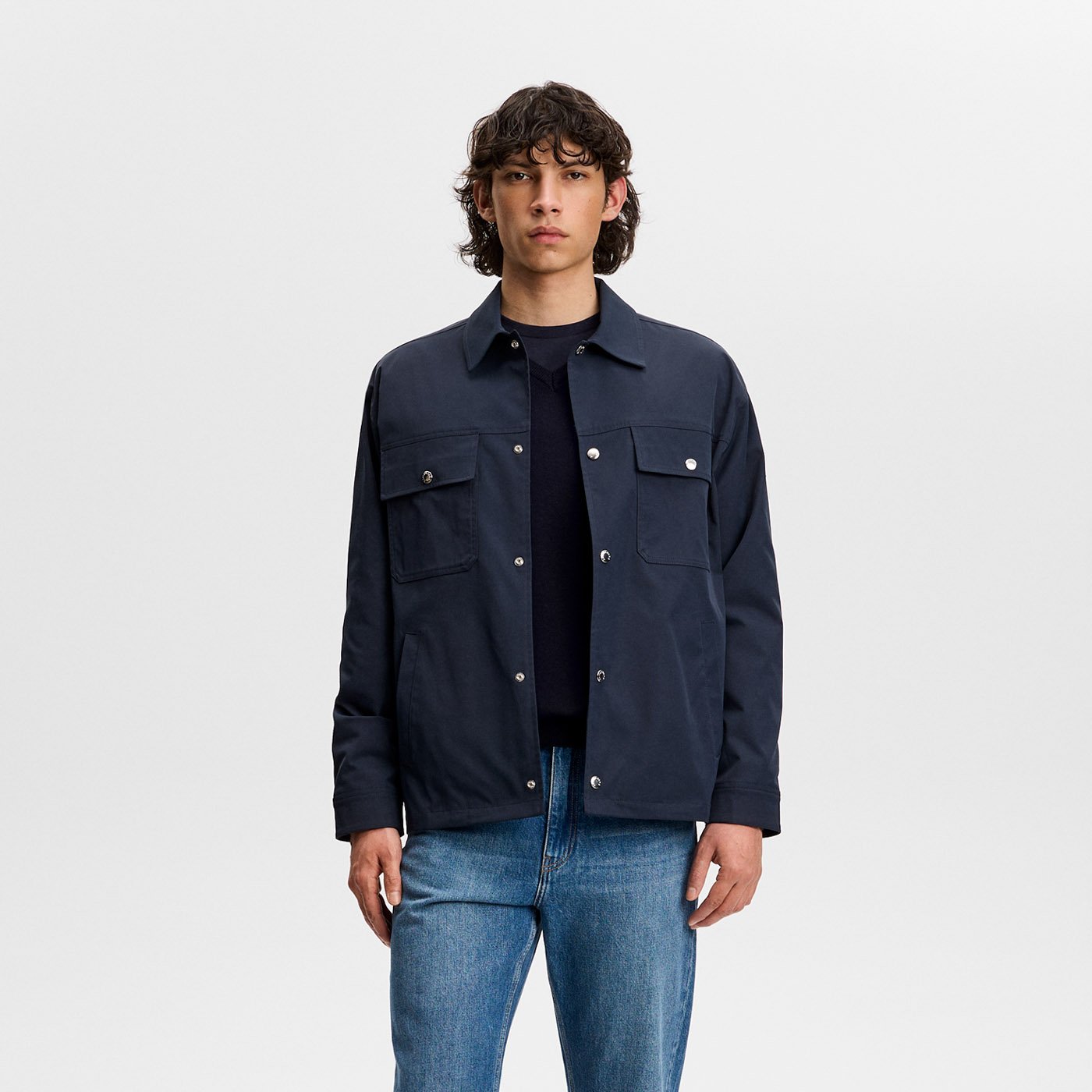 Lymann Knitted Sweater Blå J.Lindeberg