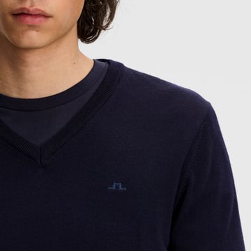 Lymann Knitted Sweater Blå J.Lindeberg