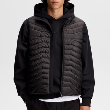 Heyden Quilt Hybrid Vest Svart J.Lindeberg