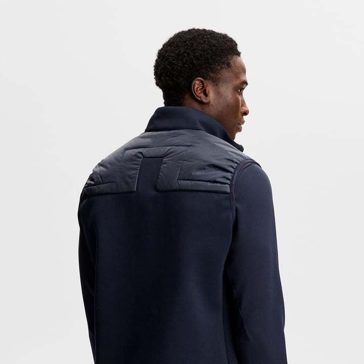 Heyden Quilt Hybrid Vest Blå J.Lindeberg