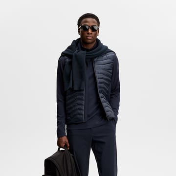 Heyden Quilt Hybrid Vest Blå J.Lindeberg