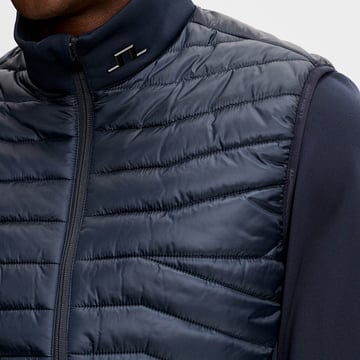 Heyden Quilt Hybrid Vest Blå J.Lindeberg